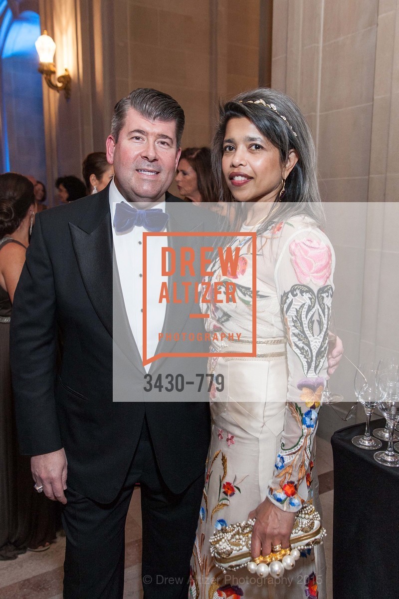 Alan Morrell, Deepa Pakianathan, San Francisco Ballet 2015 Opening Night Gala, San Francisco City Hall. 1 Dr Carlton B Goodlett Pl, January 22nd, 2015