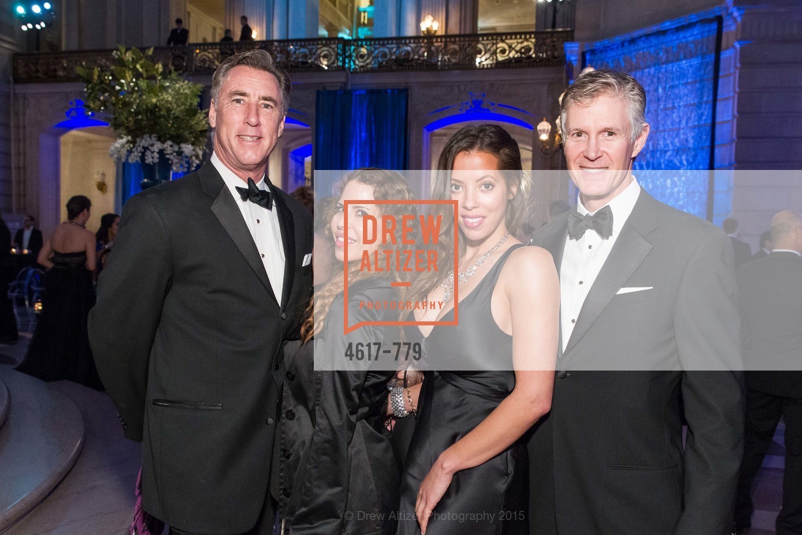 Kevin O'Connor, Damia Foti, Laurie Fitzgerald, Callum Hutchins, San Francisco Ballet 2015 Opening Night Gala, San Francisco City Hall. 1 Dr Carlton B Goodlett Pl, January 22nd, 2015, Photo #4617-779 Kevin O'Connor, Damia Foti, Laurie Fitzgerald, Callum Hutchins, Photo #4617-779