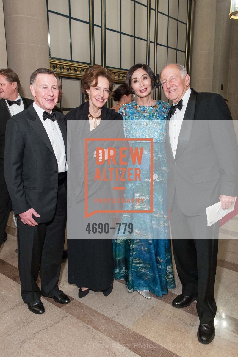 Carl Pascarella, Barbara George, Yurie Pascarella, Ronald George, San Francisco Ballet 2015 Opening Night Gala, San Francisco City Hall. 1 Dr Carlton B Goodlett Pl, January 22nd, 2015,Drew Altizer, Drew Altizer Photography, full-service event agency, private events, San Francisco photographer, photographer California