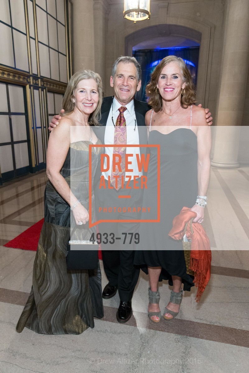 Janie Friend, Don Friend, Kat Taylor, San Francisco Ballet 2015 Opening Night Gala, San Francisco City Hall. 1 Dr Carlton B Goodlett Pl, January 22nd, 2015, Photo #4933-779 Janie Friend, Don Friend, Kat Taylor, Photo #4933-779