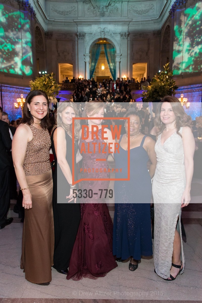Diane Wagner, Lisa Nagel, Rene Rodman, Dolores Churchill, Claudia Marcaccio, San Francisco Ballet 2015 Opening Night Gala, San Francisco City Hall. 1 Dr Carlton B Goodlett Pl, January 22nd, 2015,Drew Altizer, Drew Altizer Photography, full-service agency, private events, San Francisco photographer, photographer california