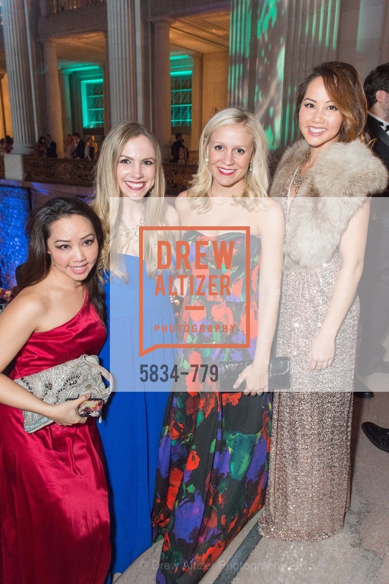 Jessica Leung, Michelle Bertino, Emily Millman, Emily Leung, San Francisco Ballet 2015 Opening Night Gala, San Francisco City Hall. 1 Dr Carlton B Goodlett Pl, January 22nd, 2015