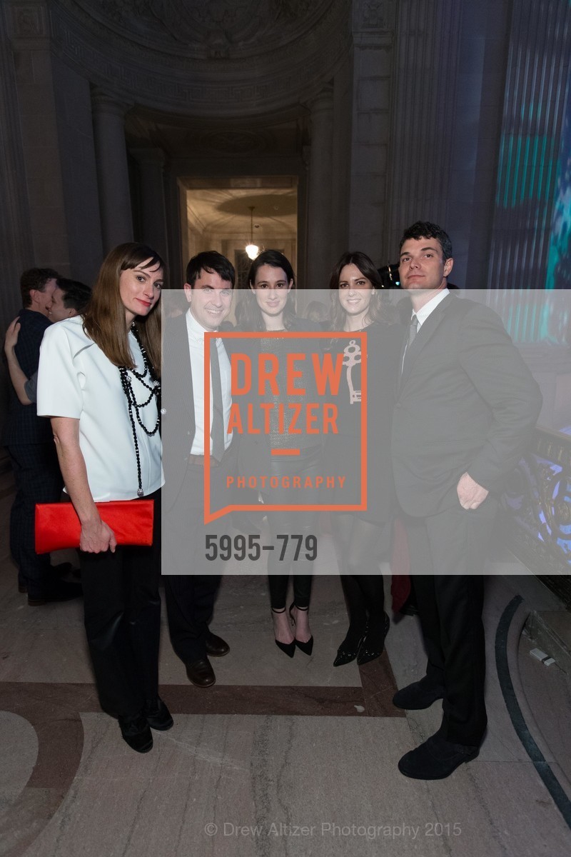 Stevie Howell, Malcolm Pullinger, Katherine Cambouris, Natalie Dobranski, Forest Baringer-Jones, San Francisco Ballet 2015 Opening Night Gala, San Francisco City Hall. 1 Dr Carlton B Goodlett Pl, January 22nd, 2015,Drew Altizer, Drew Altizer Photography, full-service agency, private events, San Francisco photographer, photographer california