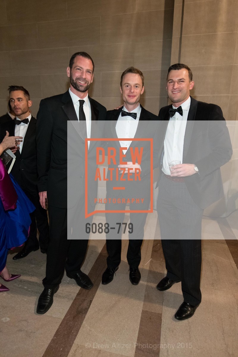 Brian Perlman, Christopher Wheeldon, Julian Garfolo, San Francisco Ballet 2015 Opening Night Gala, San Francisco City Hall. 1 Dr Carlton B Goodlett Pl, January 22nd, 2015, Photo #6088-779 Brian Perlman, Christopher Wheeldon, Julian Garfolo, Photo #6088-779