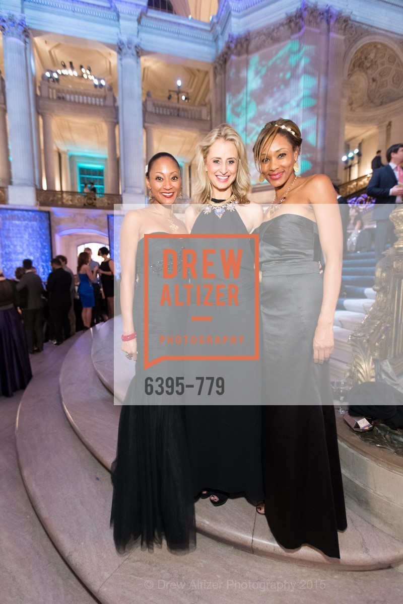 Jessica Reeves, Marissa Mornick, Kishi Anderson, San Francisco Ballet 2015 Opening Night Gala, San Francisco City Hall. 1 Dr Carlton B Goodlett Pl, January 22nd, 2015, Photo #6395-779 Jessica Reeves, Marissa Mornick, Kishi Anderson, Photo #6395-779