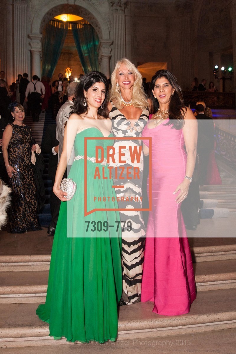 Veronica Rivas-Tramontozzi, Daru Kawalkowski, Sujata Pherwani, San Francisco Ballet 2015 Opening Night Gala, San Francisco City Hall. 1 Dr Carlton B Goodlett Pl, January 22nd, 2015,Drew Altizer, Drew Altizer Photography, full-service event agency, private events, San Francisco photographer, photographer California