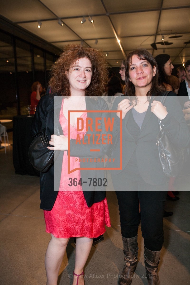 Lamia Joreige, Zeina Barakeh, Six Lines of Flight Opening Reception at SFMOMA, SFMOMA. 151 Third Street, September 14th, 2012, Photo #364-7802 Lamia Joreige, Zeina Barakeh, Photo #364-7802