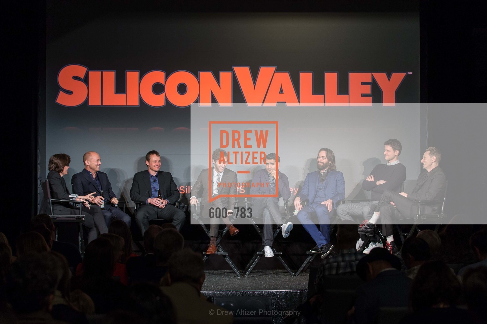 Kara Swisher, Mike Judge, Alec Berg, Thomas Middleditch, Kumail Nanjiani, Martin Starr, Zach Woods, Matt Ross, HBO'S SILICON VALLEY San Francisco Screening, US, April 9th, 2015,Drew Altizer, Drew Altizer Photography, full-service agency, private events, San Francisco photographer, photographer california