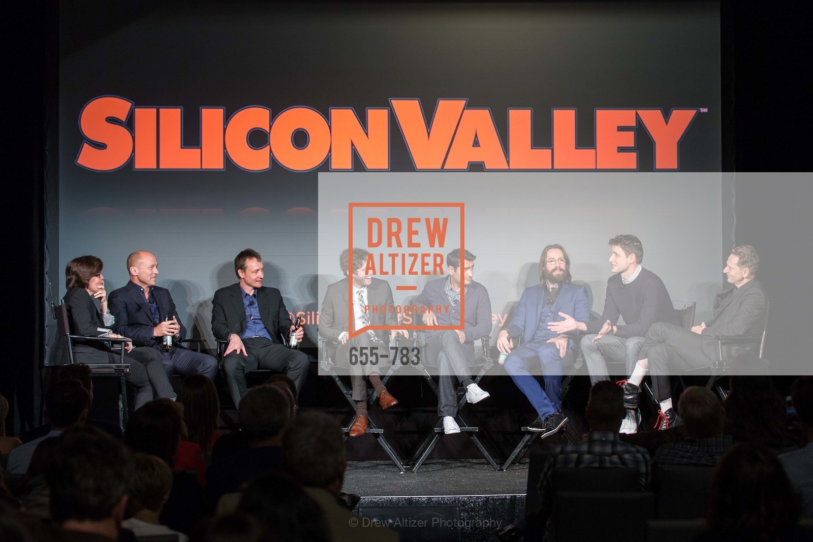 Kara Swisher, Mike Judge, Alec Berg, Thomas Middleditch, Kumail Nanjiani, Martin Starr, Zach Woods, Matt Ross, HBO'S SILICON VALLEY San Francisco Screening, US, April 9th, 2015,Drew Altizer, Drew Altizer Photography, full-service event agency, private events, San Francisco photographer, photographer California