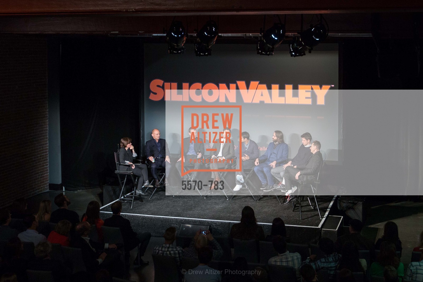 Kara Swisher, Mike Judge, Alec Berg, Thomas Middleditch, Kumail Nanjiani, Martin Starr, Zach Woods, Matt Ross, HBO'S SILICON VALLEY San Francisco Screening, US, April 9th, 2015,Drew Altizer, Drew Altizer Photography, full-service agency, private events, San Francisco photographer, photographer california
