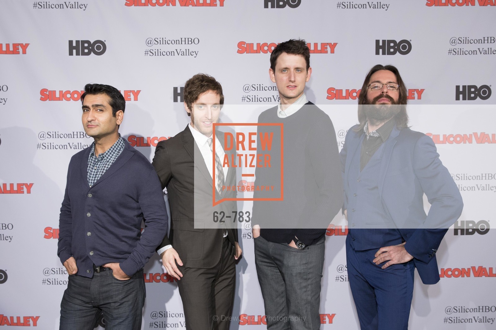 Kumail Nanjiani, Thomas Middleditch, Zach Woods, Martin Starr, HBO'S SILICON VALLEY San Francisco Screening, US, April 9th, 2015,Drew Altizer, Drew Altizer Photography, full-service agency, private events, San Francisco photographer, photographer california