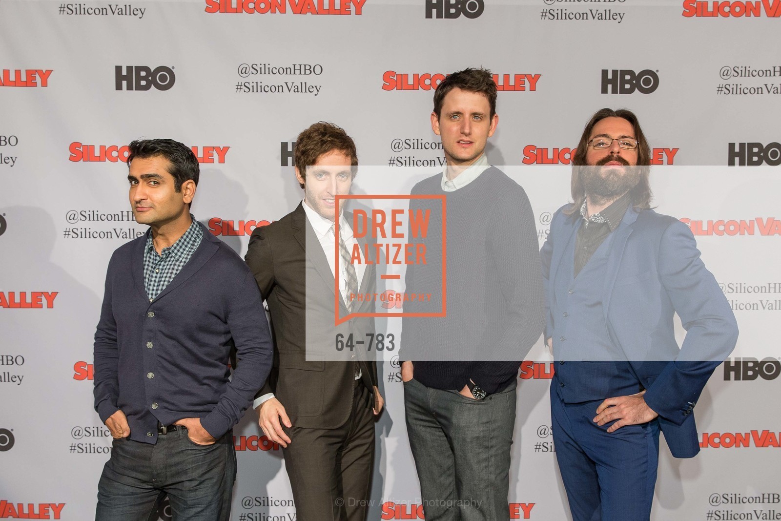 Kumail Nanjiani, Thomas Middleditch, Zach Woods, Martin Starr, HBO'S SILICON VALLEY San Francisco Screening, US, April 9th, 2015,Drew Altizer, Drew Altizer Photography, full-service agency, private events, San Francisco photographer, photographer california