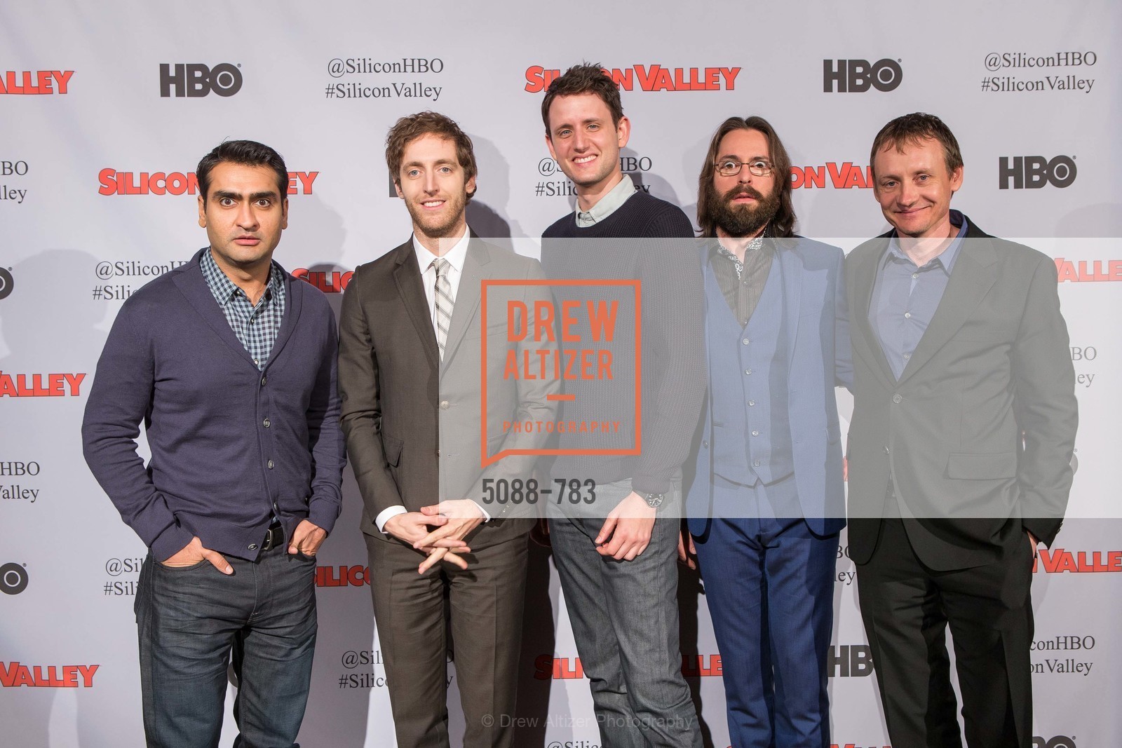 Kumail Nanjiani, Thomas Middleditch, Zach Woods, Martin Starr, Alec Berg, HBO'S SILICON VALLEY San Francisco Screening, US, April 9th, 2015,Drew Altizer, Drew Altizer Photography, full-service agency, private events, San Francisco photographer, photographer california