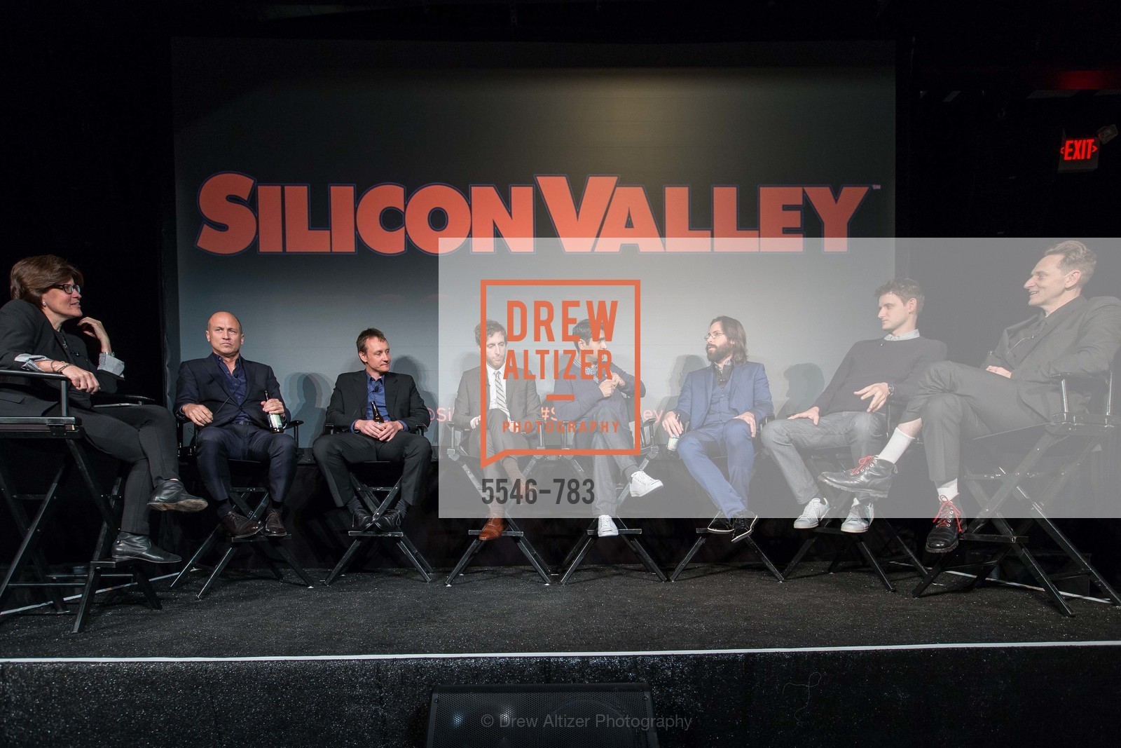 Kara Swisher, Mike Judge, Alec Berg, Thomas Middleditch, Kumail Nanjiani, Martin Starr, Zach Woods, Matt Ross, HBO'S SILICON VALLEY San Francisco Screening, US, April 9th, 2015,Drew Altizer, Drew Altizer Photography, full-service agency, private events, San Francisco photographer, photographer california