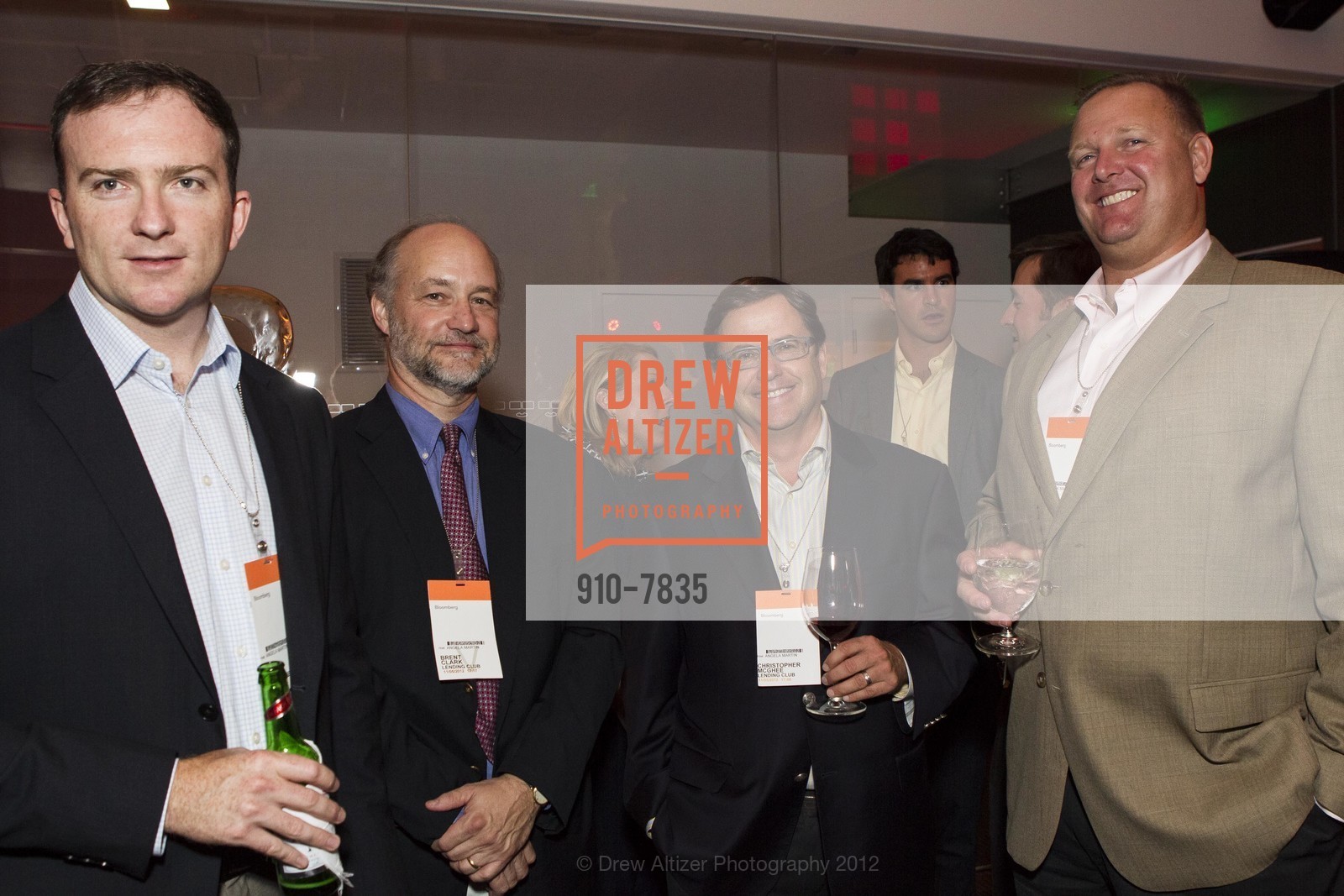 Jeff Bogan, Brent Clark, Christopher McGhee, Anson Stookey, Lending Club Billion Dollar Celebration, US, November 5th, 2012, Photo #910-7835 Jeff Bogan, Brent Clark, Christopher McGhee, Anson Stookey, Photo #910-7835