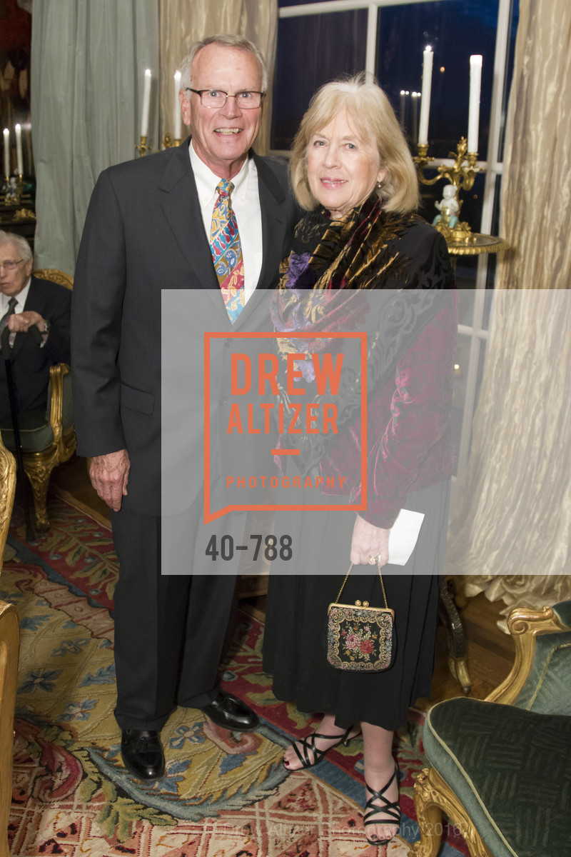 David Phillips, Mary Phillips, Reception for the Philharmonia Baroque Orchestra, Private Residence. 2525 Van Ness St, February 2nd, 2016, Photo #40-788 David Phillips, Mary Phillips, Photo #40-788