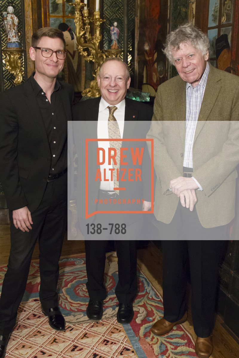 Kristian Bezuidenhout, Nicholas McGegan, Gordon Getty, Reception for the Philharmonia Baroque Orchestra, Private Residence. 2525 Van Ness St, February 2nd, 2016,Drew Altizer, Drew Altizer Photography, full-service event agency, private events, San Francisco photographer, photographer California