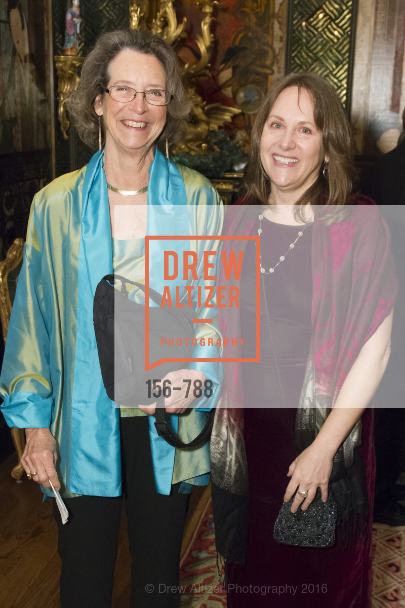 Betsy Mayer, Becky Gambatese, Reception for the Philharmonia Baroque Orchestra, Private Residence. 2525 Van Ness St, February 2nd, 2016, Photo #156-788 Betsy Mayer, Becky Gambatese, Photo #156-788