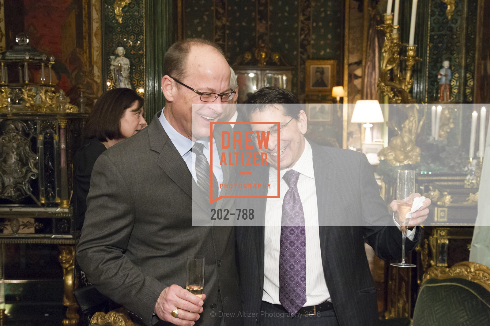 David Jasper, Eric Leve, Reception for the Philharmonia Baroque Orchestra, Private Residence. 2525 Van Ness St, February 2nd, 2016,Drew Altizer, Drew Altizer Photography, full-service agency, private events, San Francisco photographer, photographer california