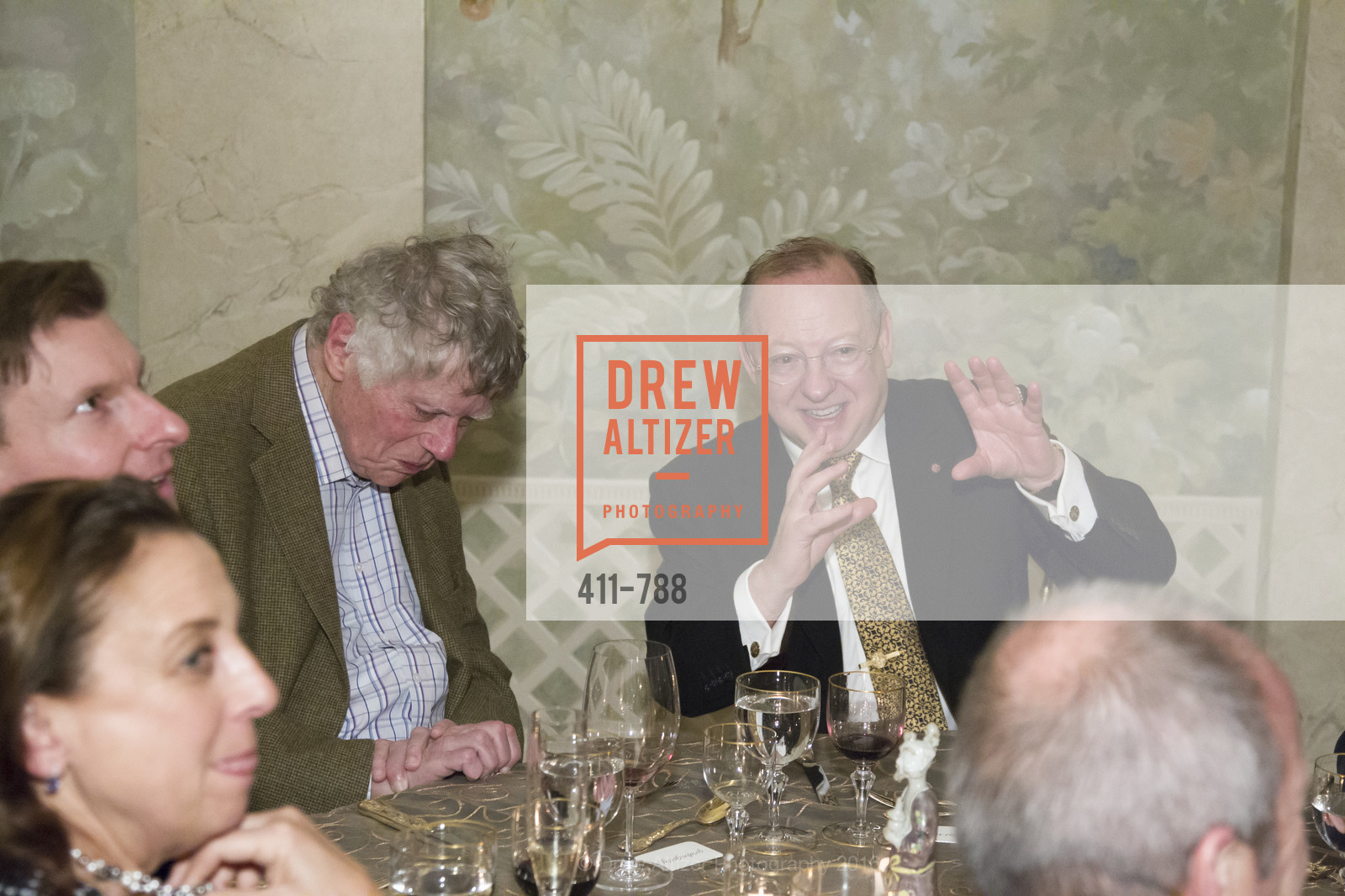 Gordon Getty, Nicholas McGegan, Reception for the Philharmonia Baroque Orchestra, Private Residence. 2525 Van Ness St, February 2nd, 2016,Drew Altizer, Drew Altizer Photography, full-service event agency, private events, San Francisco photographer, photographer California