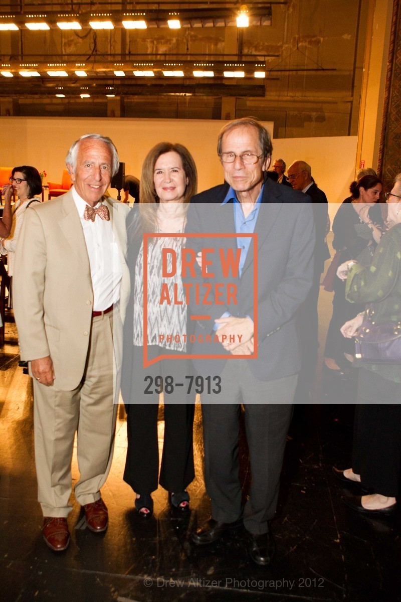 Judge Charles Breyer, Leslie Krasny, Michael Krasny, CITY ARTS & LECTURES Honor Michael Pollan: Benefit for the Nourse, Nourse Theatre. 275 Hayes St, San Francisco, CA 94117, June 11th, 2012, Photo #298-7913 Judge Charles Breyer, Leslie Krasny, Michael Krasny, Photo #298-7913