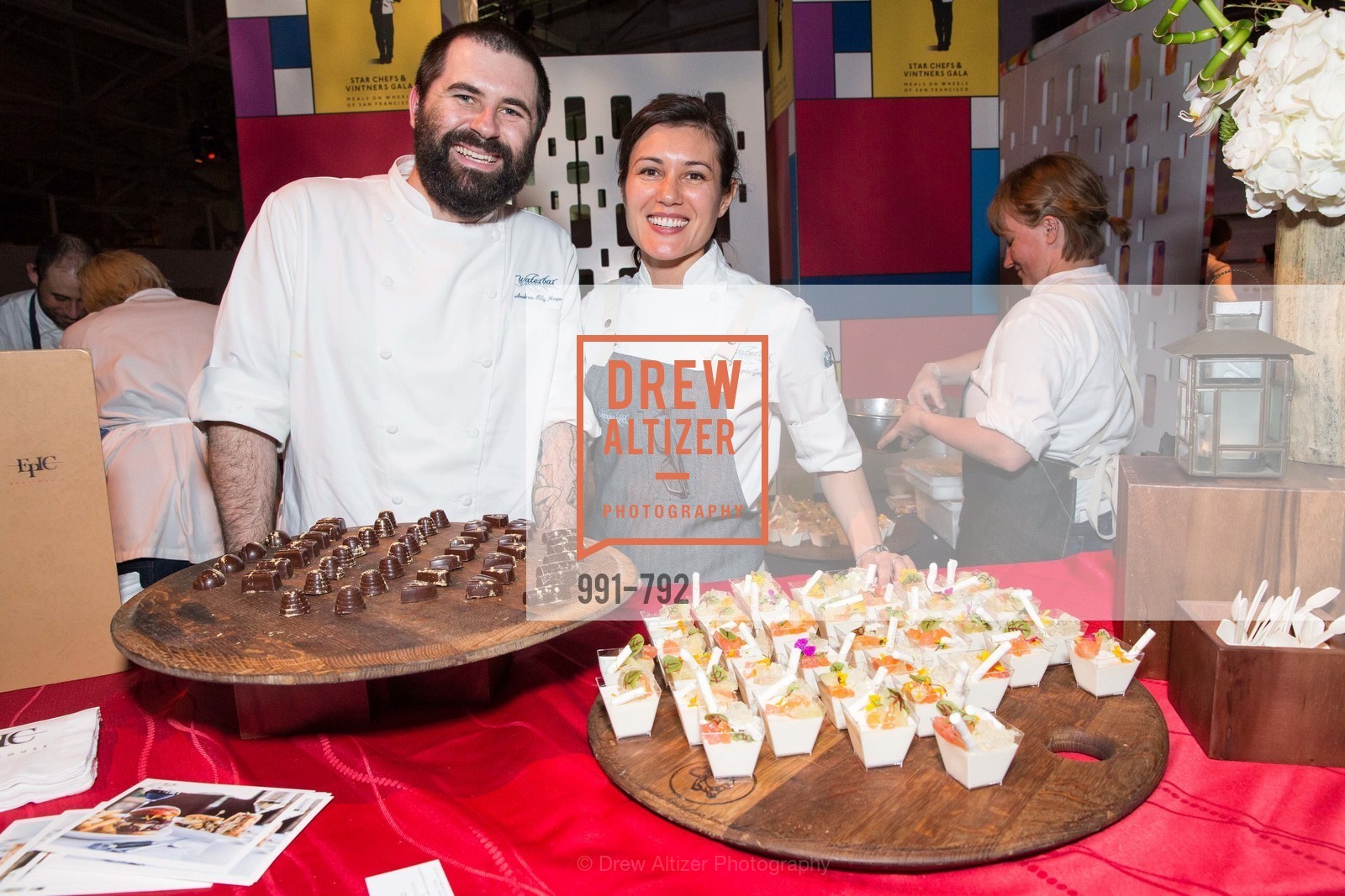 Andrew Billy Hager, Angela Salvatore, MEALS ON WHEELS OF SAN FRANCISCO'S 28th Annual Star Chefs and Vintners Gala, US, April 20th, 2015