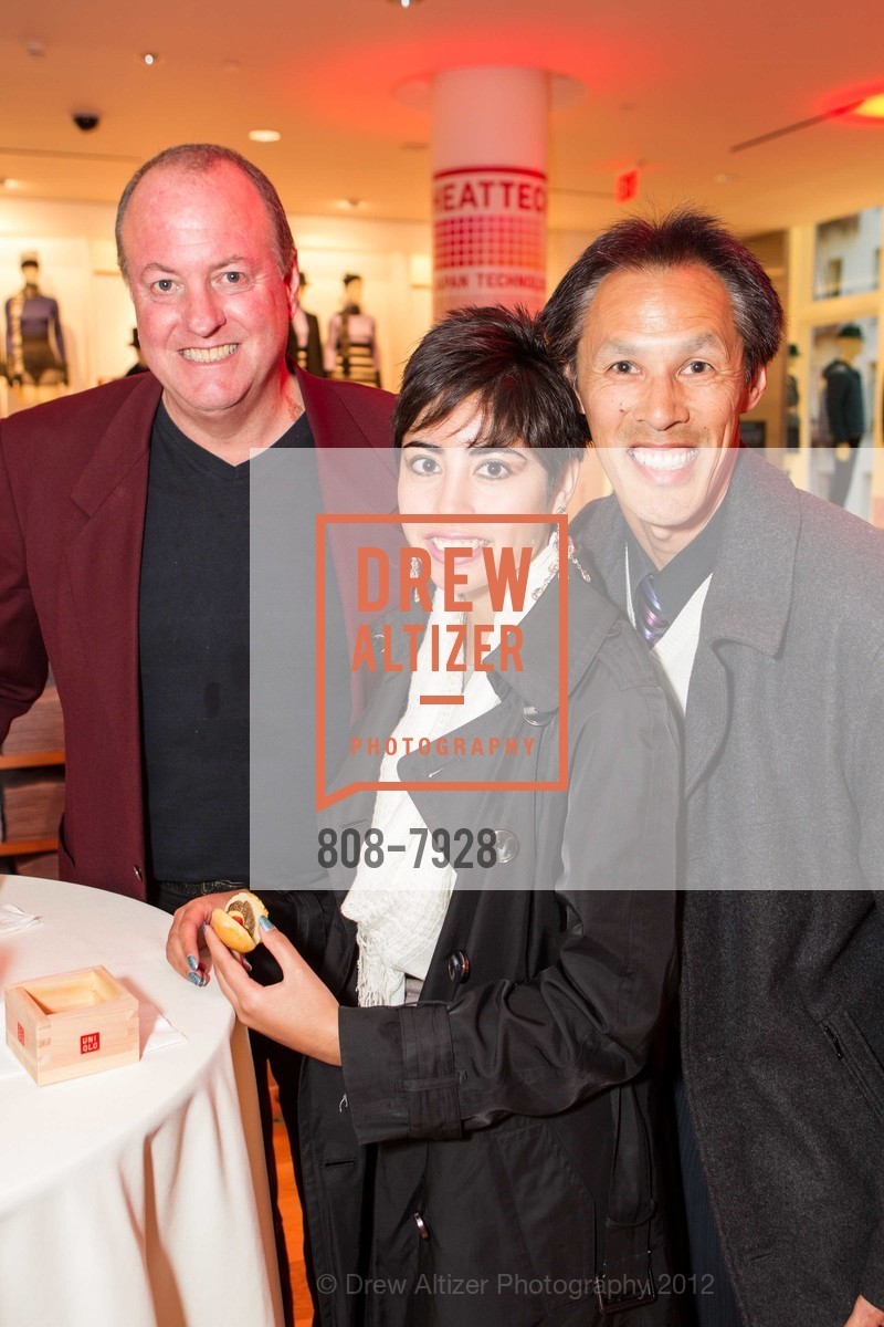 Michael McKenna, Monique Martinez, Ed Fung, UNIQLO San Francisco Opens to the Public, Uniqlo Store. 111 Powell Street, October 4th, 2012, Photo #808-7928 Michael McKenna, Monique Martinez, Ed Fung, Photo #808-7928