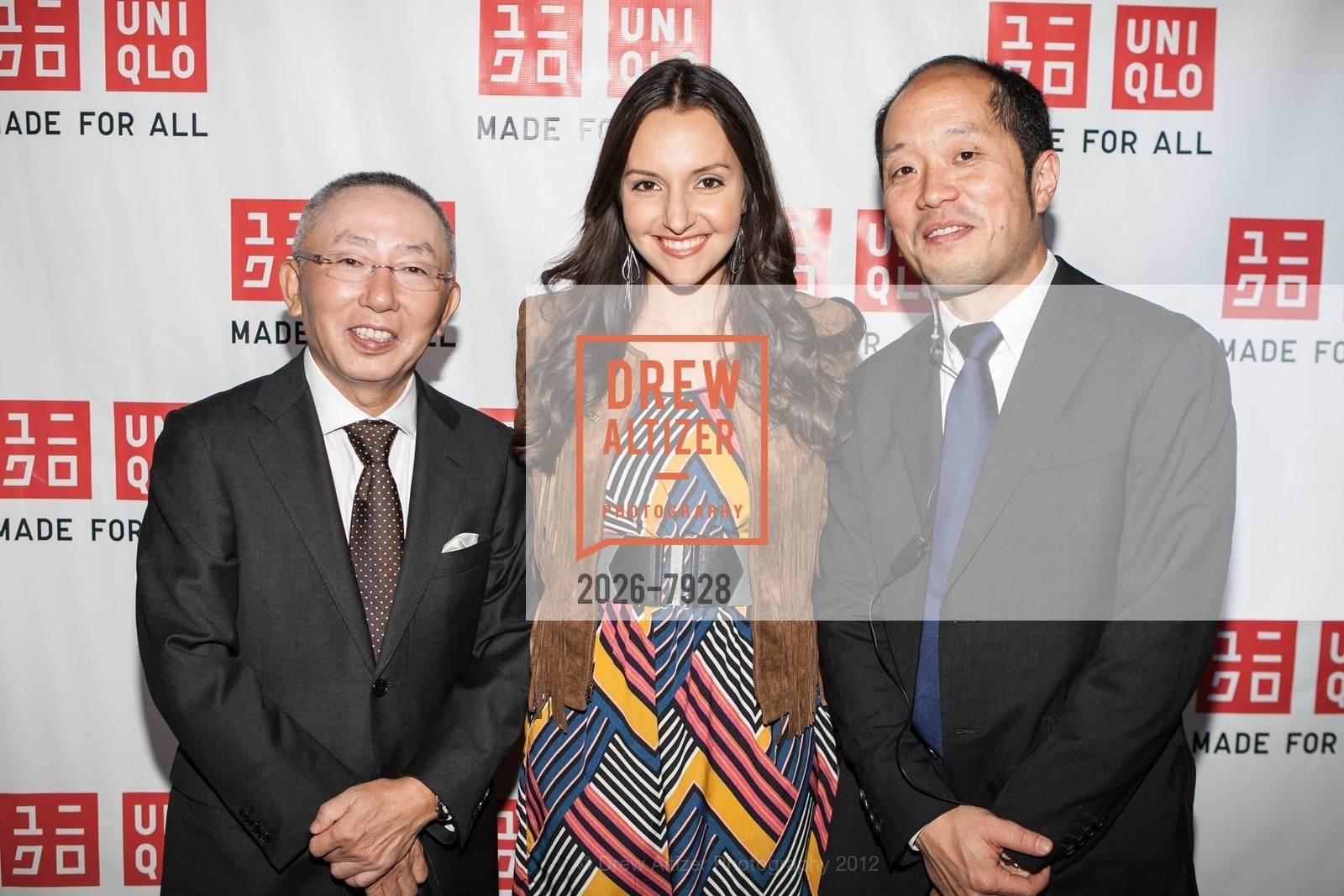Tadashi Yanai, Brit Morin, Kensuke Suwa, UNIQLO San Francisco Opens to the Public, Uniqlo Store. 111 Powell Street, October 4th, 2012, Photo #2026-7928 Tadashi Yanai, Brit Morin, Kensuke Suwa, Photo #2026-7928