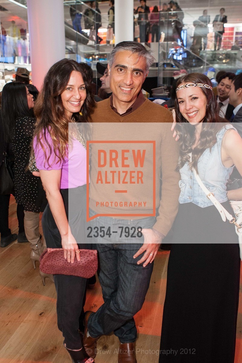 Kristen Philips Koski, Kourosh Karimkhany, Elizabeth Bevil, UNIQLO San Francisco Opens to the Public, Uniqlo Store. 111 Powell Street, October 4th, 2012, Photo #2354-7928 Kristen Philips Koski, Kourosh Karimkhany, Elizabeth Bevil, Photo #2354-7928