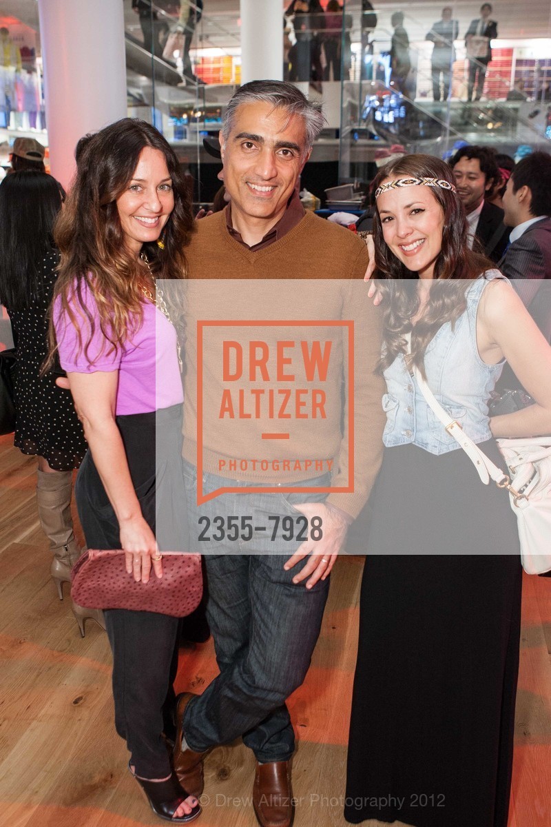 Kristen Philips Koski, Kourosh Karimkhany, Elizabeth Bevil, UNIQLO San Francisco Opens to the Public, Uniqlo Store. 111 Powell Street, October 4th, 2012, Photo #2355-7928 Kristen Philips Koski, Kourosh Karimkhany, Elizabeth Bevil, Photo #2355-7928
