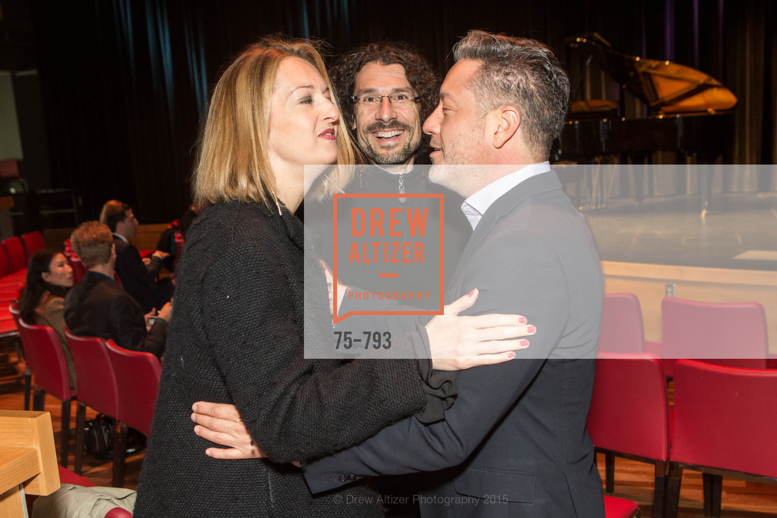 Ileana Facchini, Mitch Shapiro, Carlos Ramirez, SF BRAVO CLUB Sneak Peek at the EXPLORATORIUM, US, April 23rd, 2015, Photo #75-793 Ileana Facchini, Mitch Shapiro, Carlos Ramirez, Photo #75-793