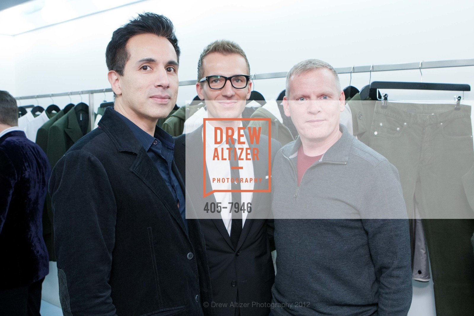 Robert Sanchez, Michael Borecky, Larry Gerquest, DETAILS + DIOR HOMME Toast to the Fall Collection, US, November 8th, 2012, Photo #405-7946 Robert Sanchez, Michael Borecky, Larry Gerquest, Photo #405-7946