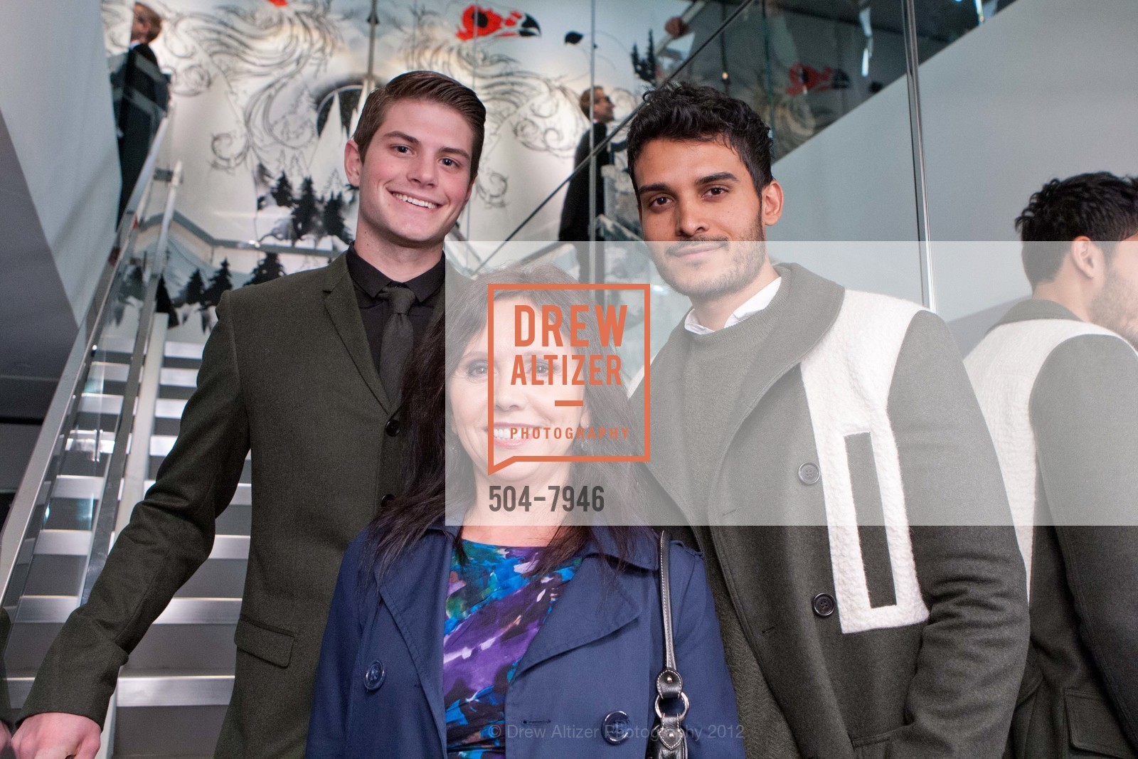 Dominic Lufrano, Barbara Cartier, Asher Deva, DETAILS + DIOR HOMME Toast to the Fall Collection, US, November 8th, 2012, Photo #504-7946 Dominic Lufrano, Barbara Cartier, Asher Deva, Photo #504-7946