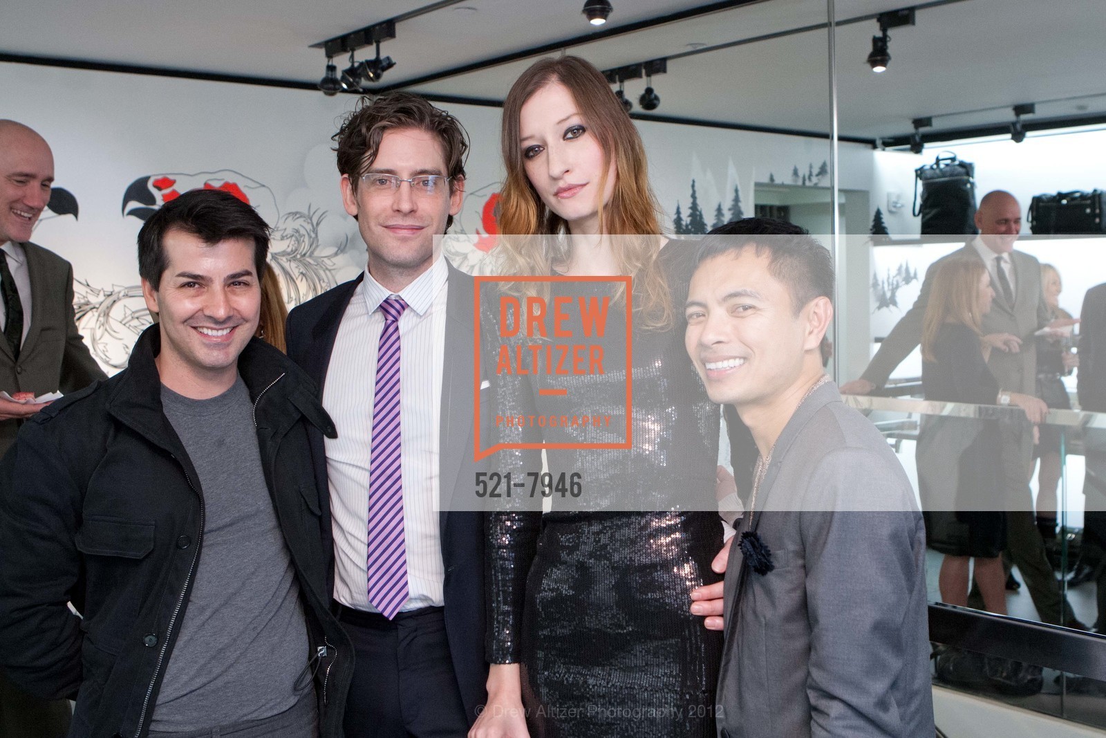 Bacca Dasilva, Jordan Deschamps-Braly, Maya Alex, Owen Buenaventura, DETAILS + DIOR HOMME Toast to the Fall Collection, US, November 8th, 2012, Photo #521-7946 Bacca Dasilva, Jordan Deschamps-Braly, Maya Alex, Owen Buenaventura, Photo #521-7946