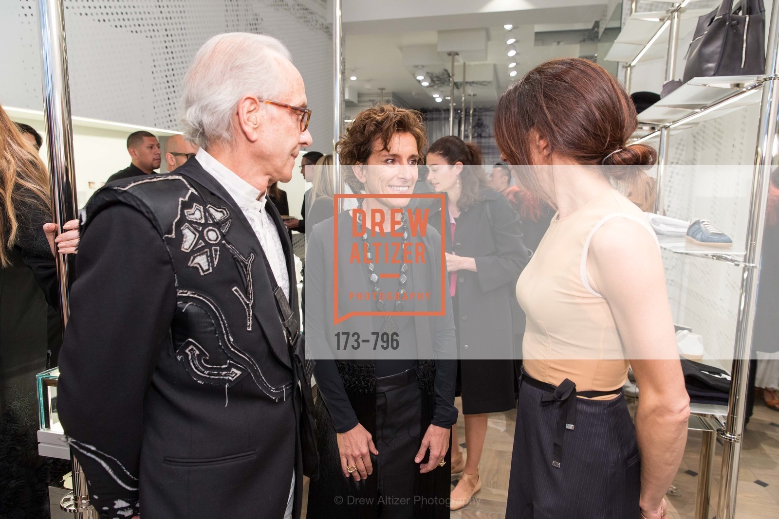 Norman Stone, Monica Voltolina, Sabrina Buell, MAISON MARGIELA San Francisco Boutique Grand Opening Event, US, April 24th, 2015, Photo #173-796 Norman Stone, Monica Voltolina, Sabrina Buell, Photo #173-796