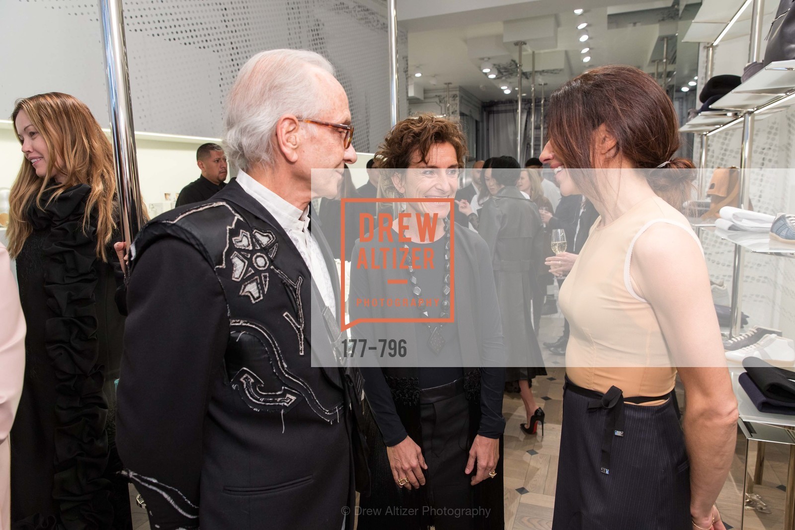 Norman Stone, Monica Voltolina, Sabrina Buell, MAISON MARGIELA San Francisco Boutique Grand Opening Event, US, April 24th, 2015,Drew Altizer, Drew Altizer Photography, full-service agency, private events, San Francisco photographer, photographer california