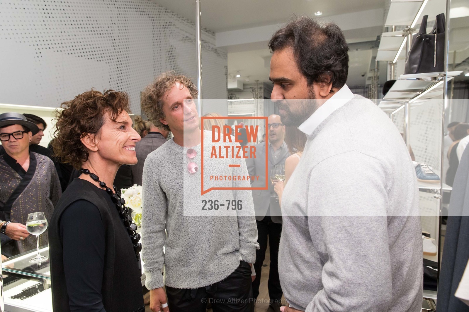 Monica Voltolina, Yves Behar, Hosain Rahman, MAISON MARGIELA San Francisco Boutique Grand Opening Event, US, April 24th, 2015,Drew Altizer, Drew Altizer Photography, full-service agency, private events, San Francisco photographer, photographer california