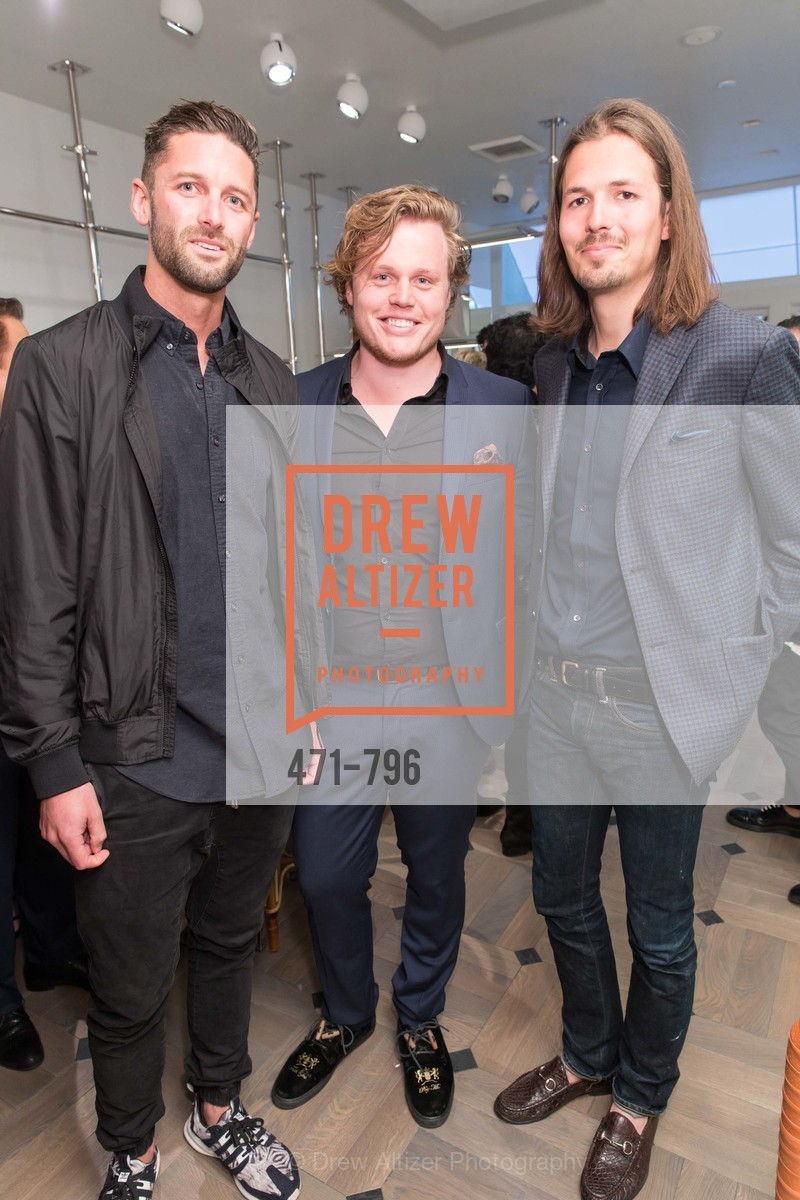 Bobby Rasmussen, Frederik Christensen, Klaus Rabnholt, MAISON MARGIELA San Francisco Boutique Grand Opening Event, US, April 24th, 2015, Photo #471-796 Bobby Rasmussen, Frederik Christensen, Klaus Rabnholt, Photo #471-796