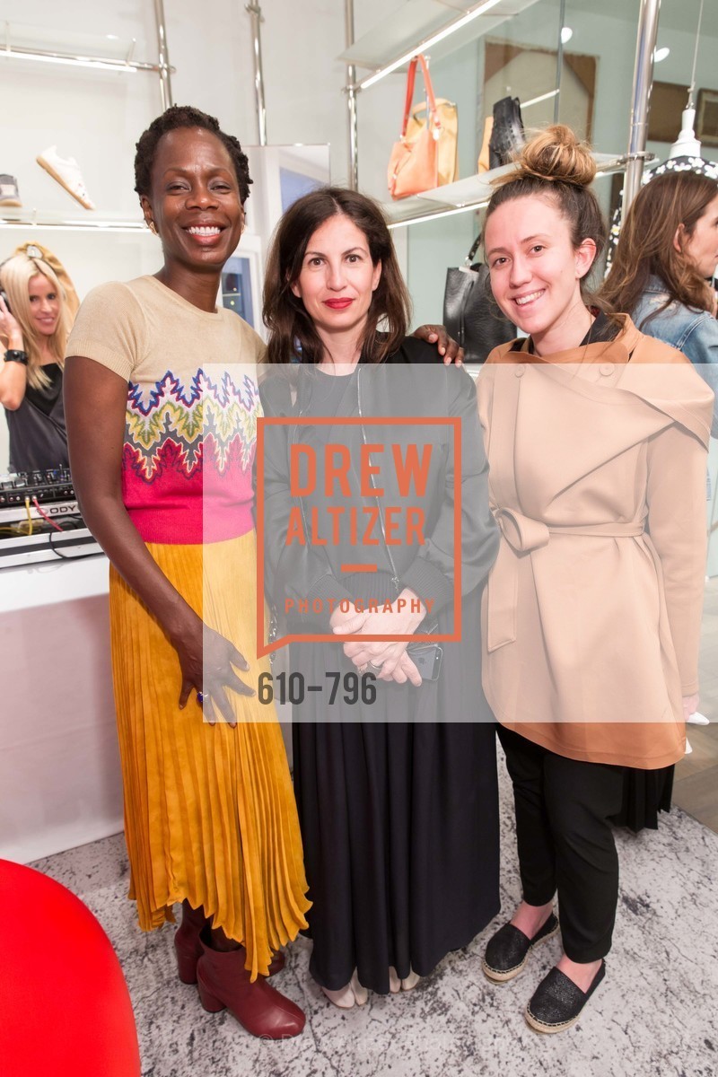Lola Oladunjoye, Laura Giulini, Iris Kornbluth, MAISON MARGIELA San Francisco Boutique Grand Opening Event, US, April 24th, 2015