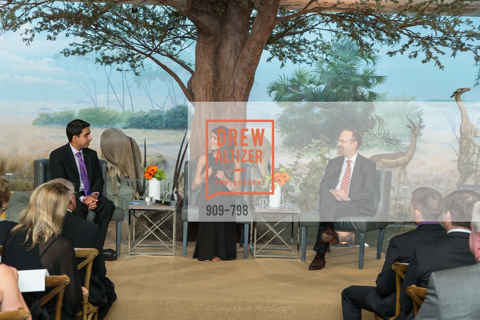 Sal Khan, Leila Janah, Adam Messinger, CALIFORNIA ACADEMY OF SCIENCES - Big Bang Gala 2015, US, April 24th, 2015,Drew Altizer, Drew Altizer Photography, full-service agency, private events, San Francisco photographer, photographer california