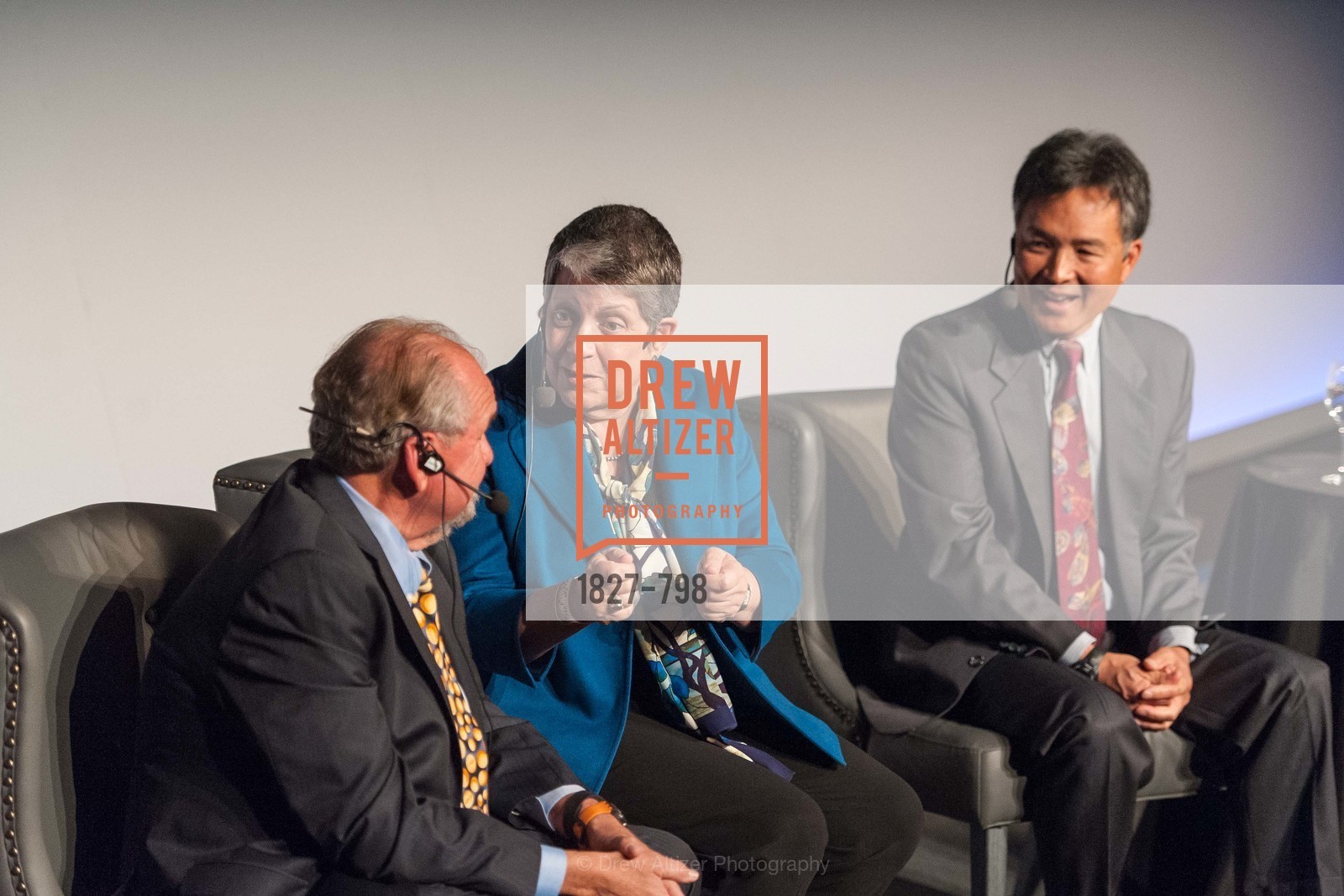 Larry Brilliant, Janet Napolitano, Milton Chen, CALIFORNIA ACADEMY OF SCIENCES - Big Bang Gala 2015, US, April 24th, 2015,Drew Altizer, Drew Altizer Photography, full-service event agency, private events, San Francisco photographer, photographer California