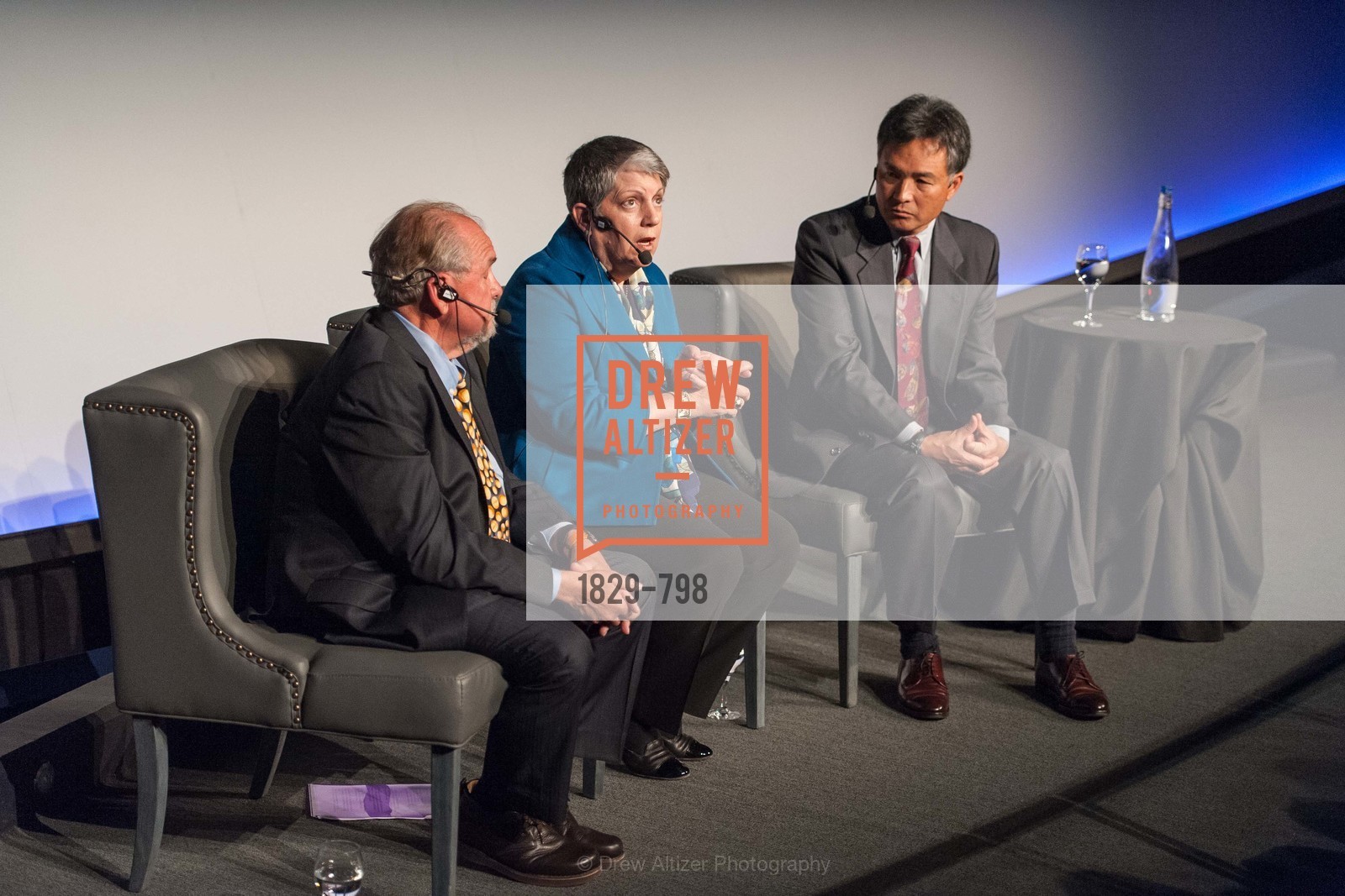 Larry Brilliant, Janet Napolitano, Milton Chen, CALIFORNIA ACADEMY OF SCIENCES - Big Bang Gala 2015, US, April 24th, 2015,Drew Altizer, Drew Altizer Photography, full-service agency, private events, San Francisco photographer, photographer california