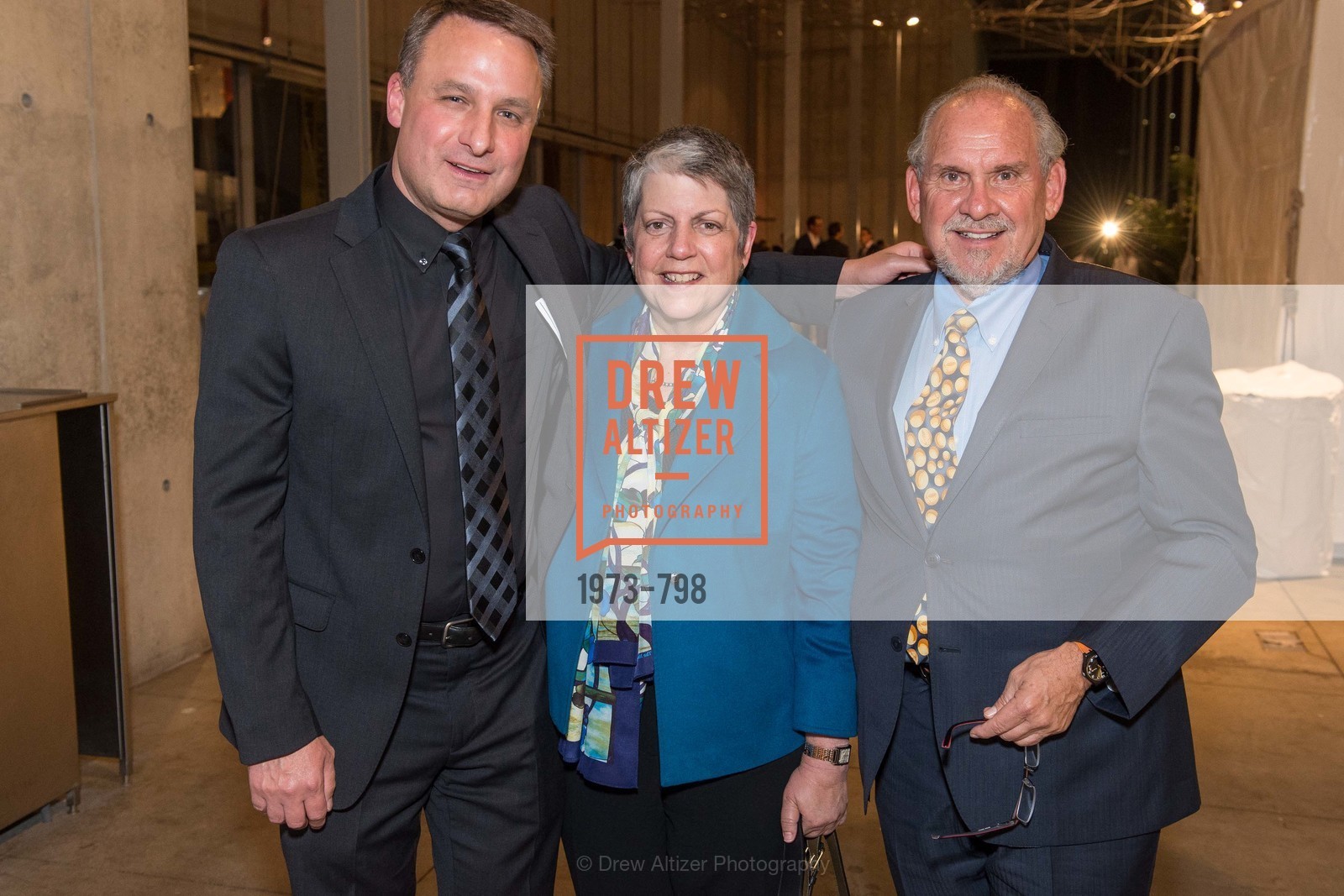 Jon Foley, Janet Napolitano, Larry Brilliant, CALIFORNIA ACADEMY OF SCIENCES - Big Bang Gala 2015, US, April 24th, 2015,Drew Altizer, Drew Altizer Photography, full-service agency, private events, San Francisco photographer, photographer california