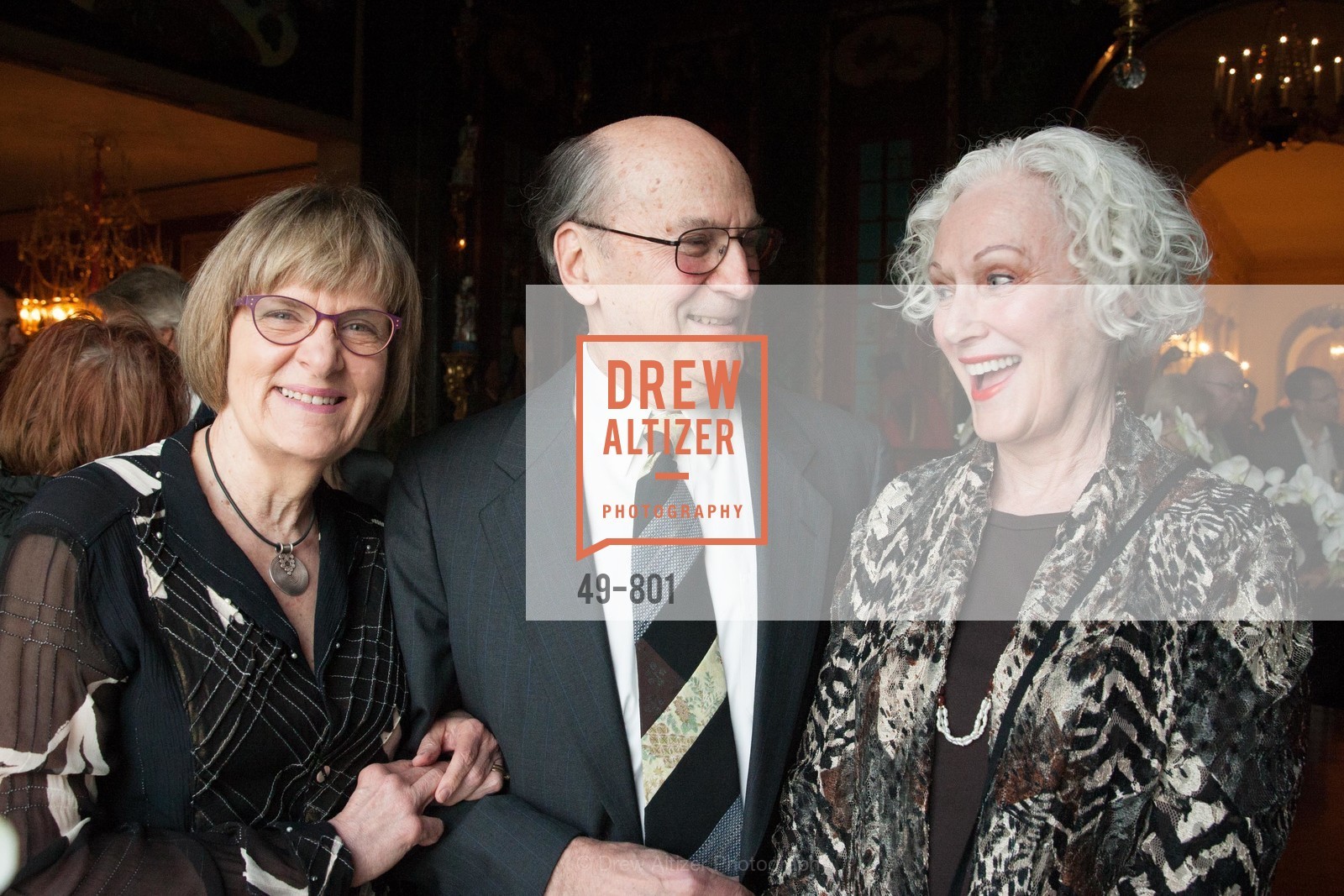 Janice Bell Kaye, Kenneth Kaye, Martha Lewis, GETTY Hosts Leakey Foundation Dinner, US, April 24th, 2015, Photo #49-801 Janice Bell Kaye, Kenneth Kaye, Martha Lewis, Photo #49-801