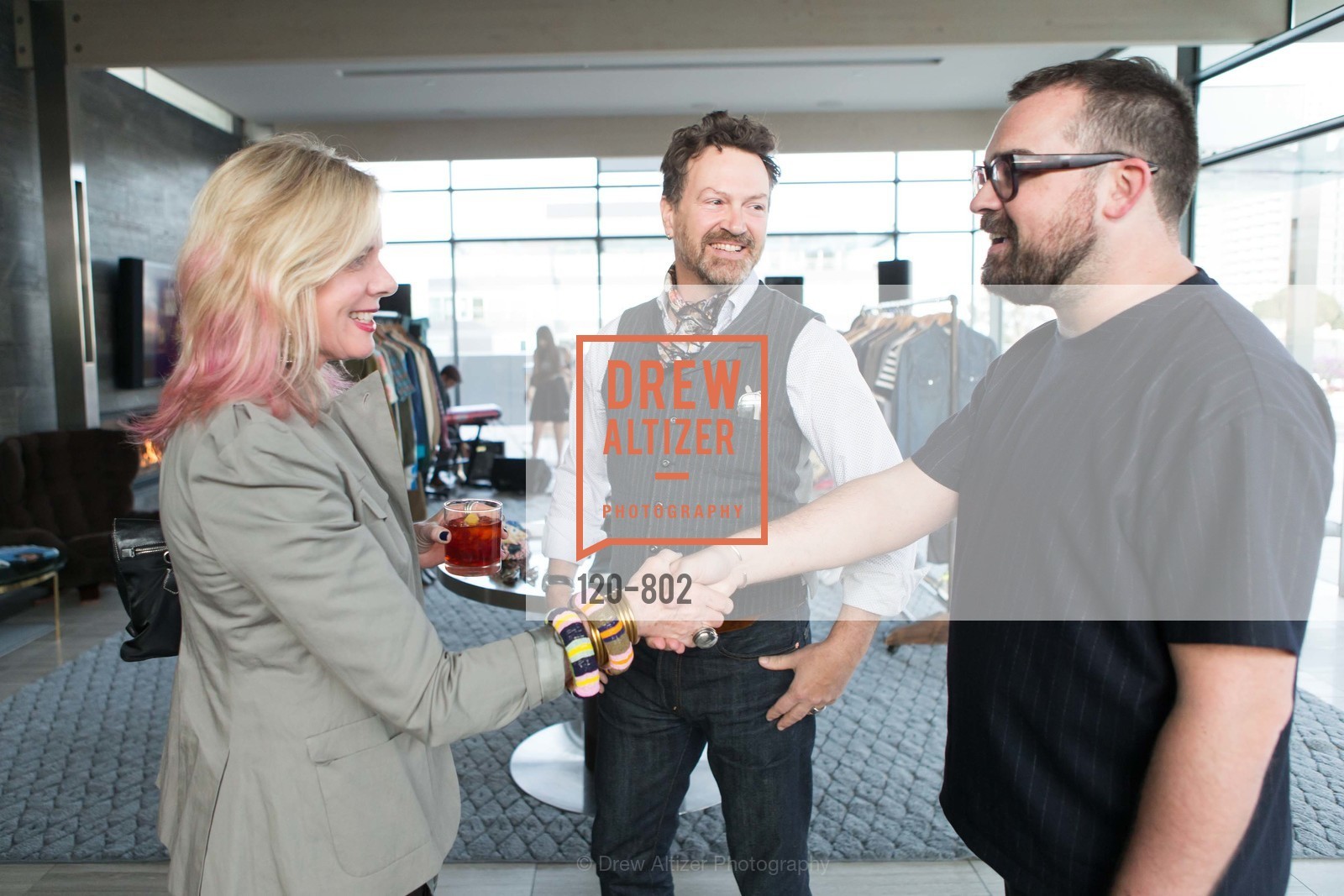 Susan McLaughlin, Paul D'Orleans, Andrew Lord, MR PORTER Celebrate The San Francisco Issue of The Journal, US, April 24th, 2015, Photo #120-802 Susan McLaughlin, Paul D'Orleans, Andrew Lord, Photo #120-802