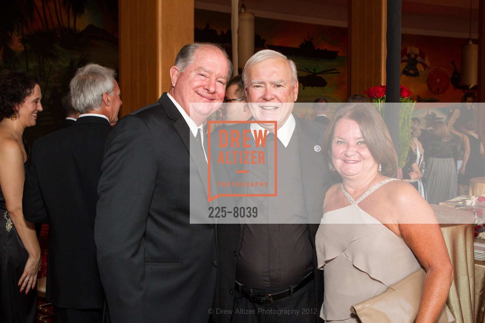 Matt Carroll, Brother Ronald Gallagher, Brenda Carroll, Jewel of the Bay, The Sesquicentennial Gala, US, November 3rd, 2012, Photo #225-8039 Matt Carroll, Brother Ronald Gallagher, Brenda Carroll, Photo #225-8039
