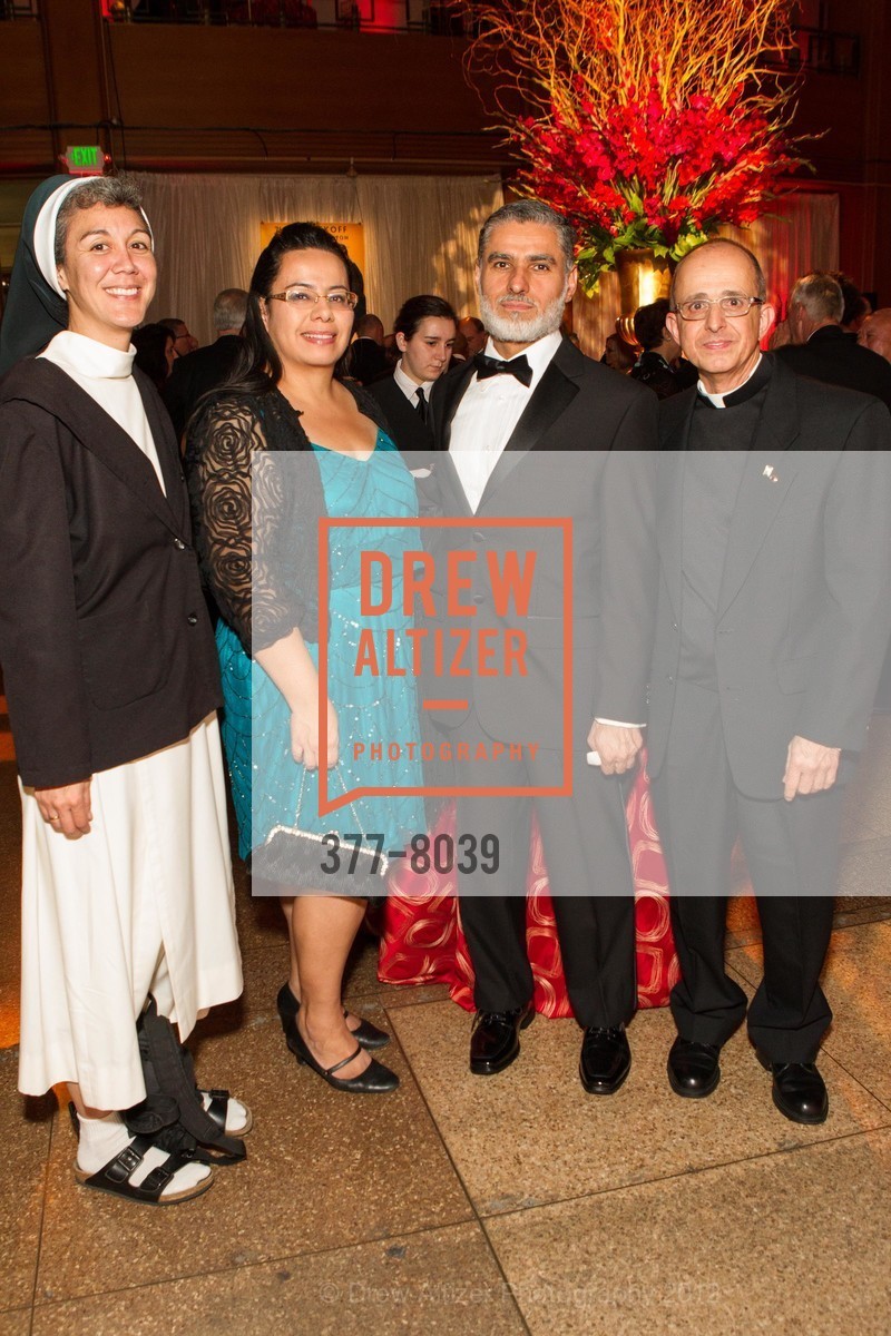 Sister Jodi Min, Aurora Rezapour, Ali Rezapour, Father Sal Ragusa, Jewel of the Bay, The Sesquicentennial Gala, US, November 3rd, 2012, Photo #377-8039 Sister Jodi Min, Aurora Rezapour, Ali Rezapour, Father Sal Ragusa, Photo #377-8039