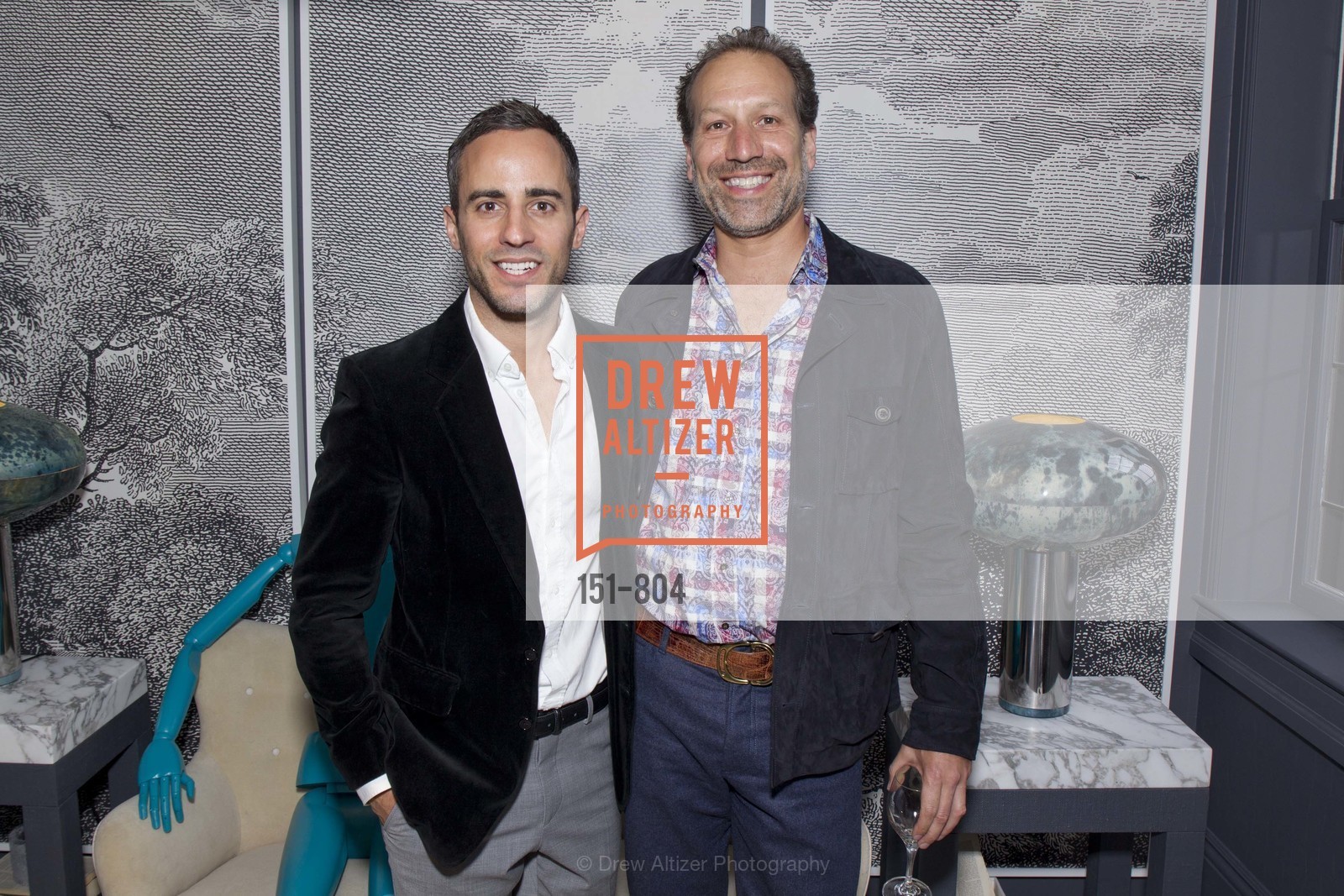 Eche Martinez, Peter Englander, San Francisco Decorator Showcase Opening Night Party, US, April 25th, 2015, Photo #151-804 Eche Martinez, Peter Englander, Photo #151-804