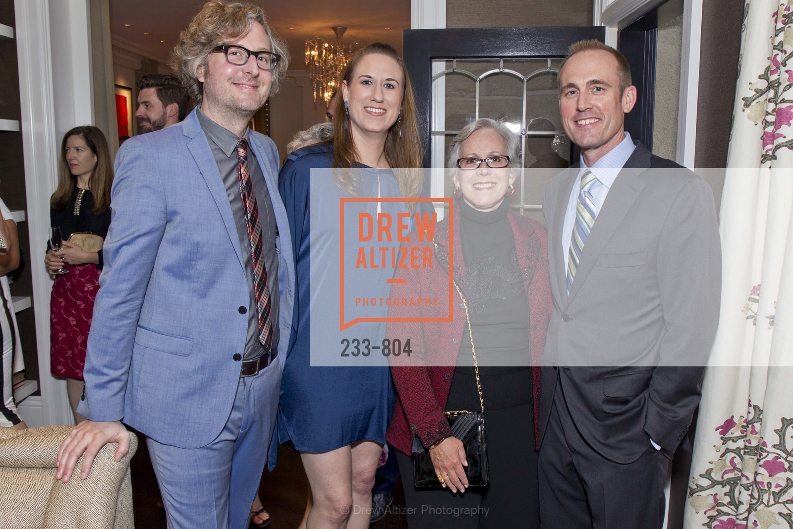 Scott Stedridge, Kelly Hohla, Janet Greenbell, Ron Bond, San Francisco Decorator Showcase Opening Night Party, US, April 25th, 2015, Photo #233-804 Scott Stedridge, Kelly Hohla, Janet Greenbell, Ron Bond, Photo #233-804