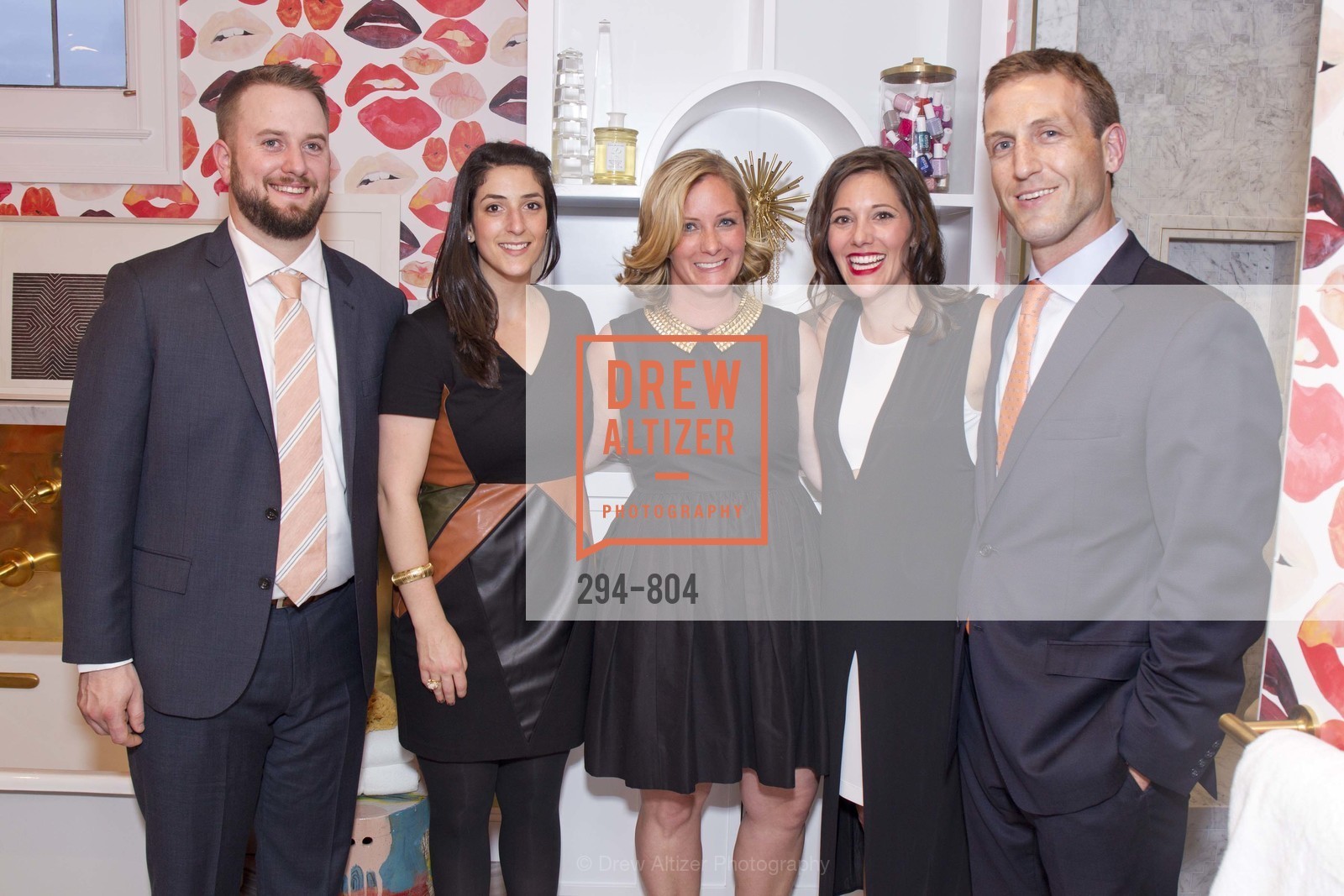 Ross Wunderlich, Reid Bloom, Jennifer Wundrow, Heather Brock, Tyler Brock, San Francisco Decorator Showcase Opening Night Party, US, April 25th, 2015,Drew Altizer, Drew Altizer Photography, full-service agency, private events, San Francisco photographer, photographer california